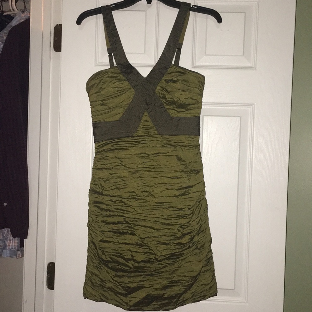 Olive cocktail dress